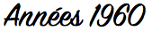 Années 1960